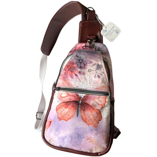Retro-Style Sling - Pink Butterflies