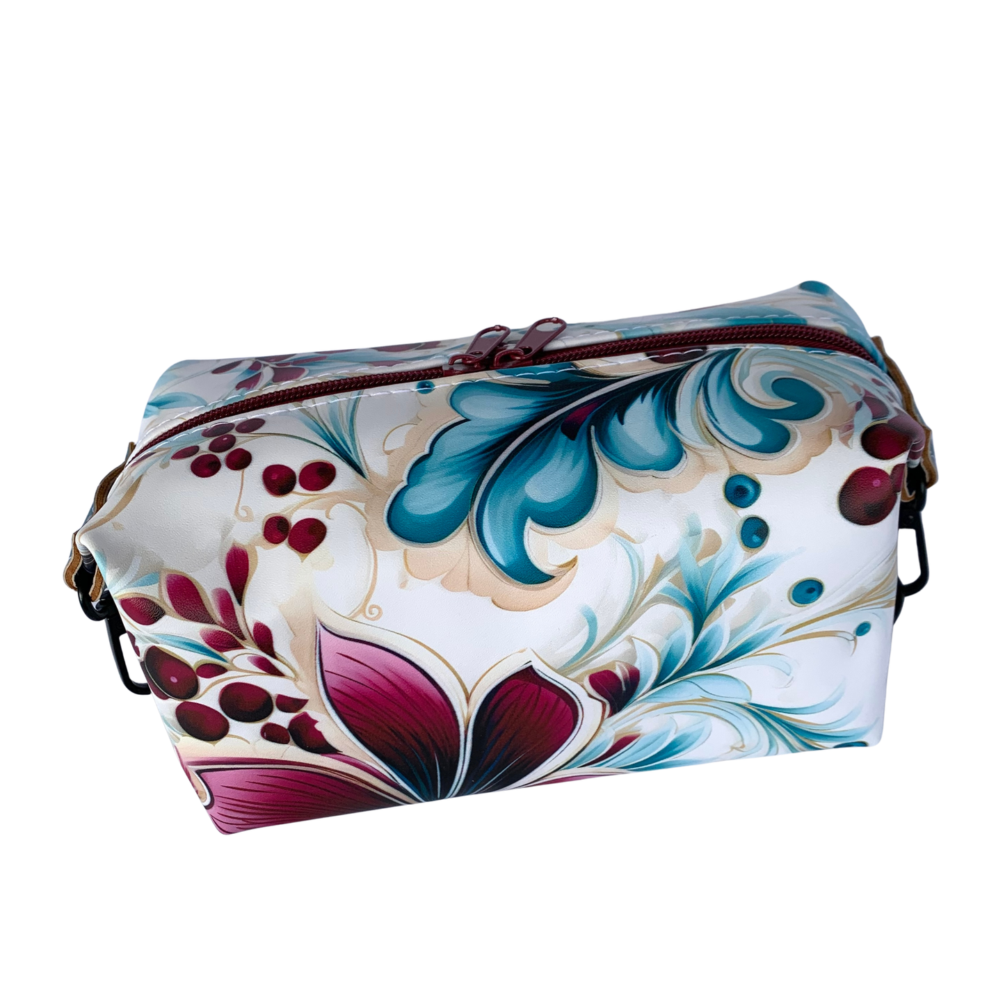 Dopp Kit Bag -Magenta and Teal
