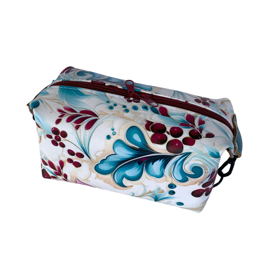 Dopp Kit Bag -Magenta and Teal