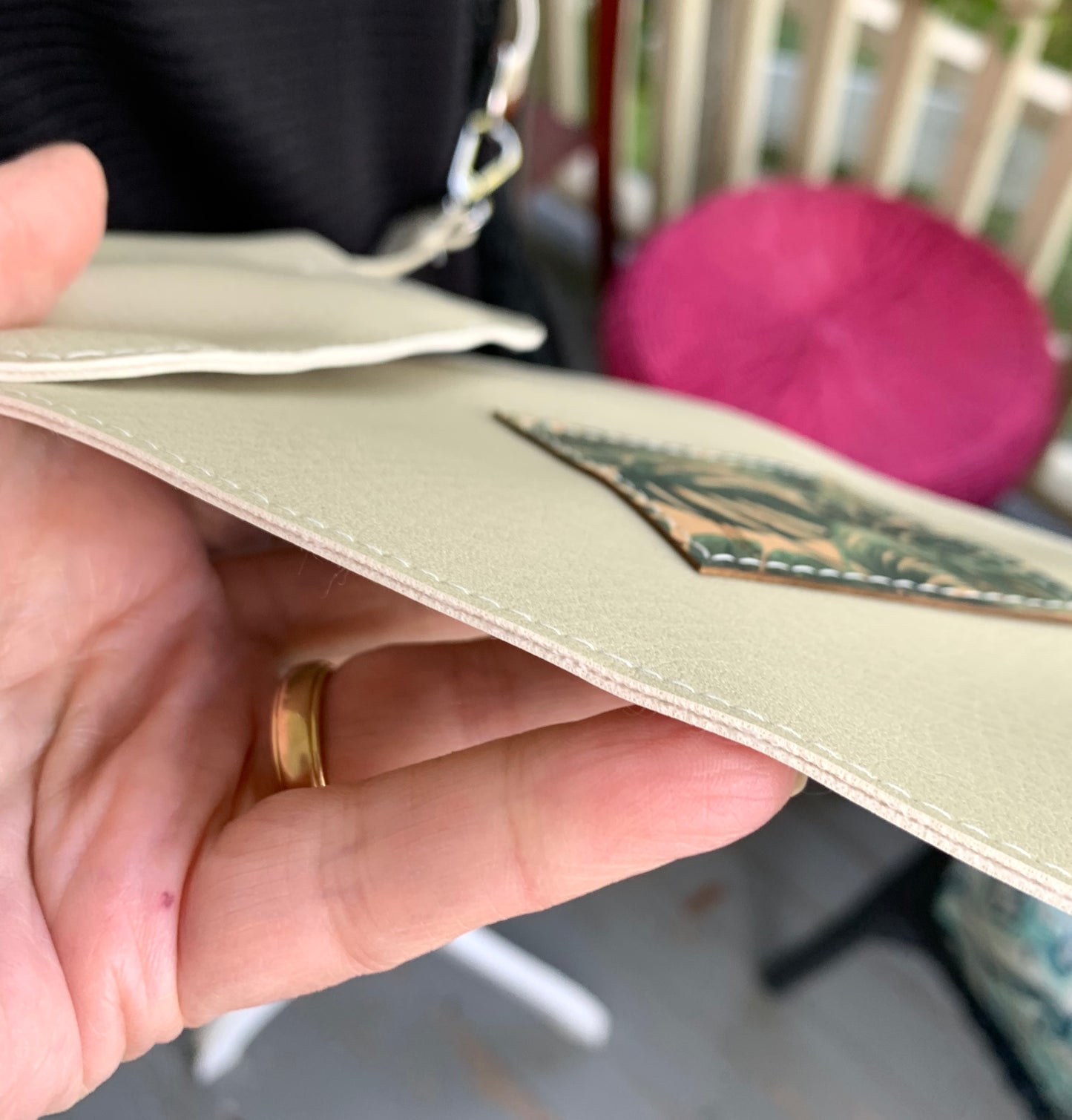 Phone Carrier Crossbody Bag - Beige