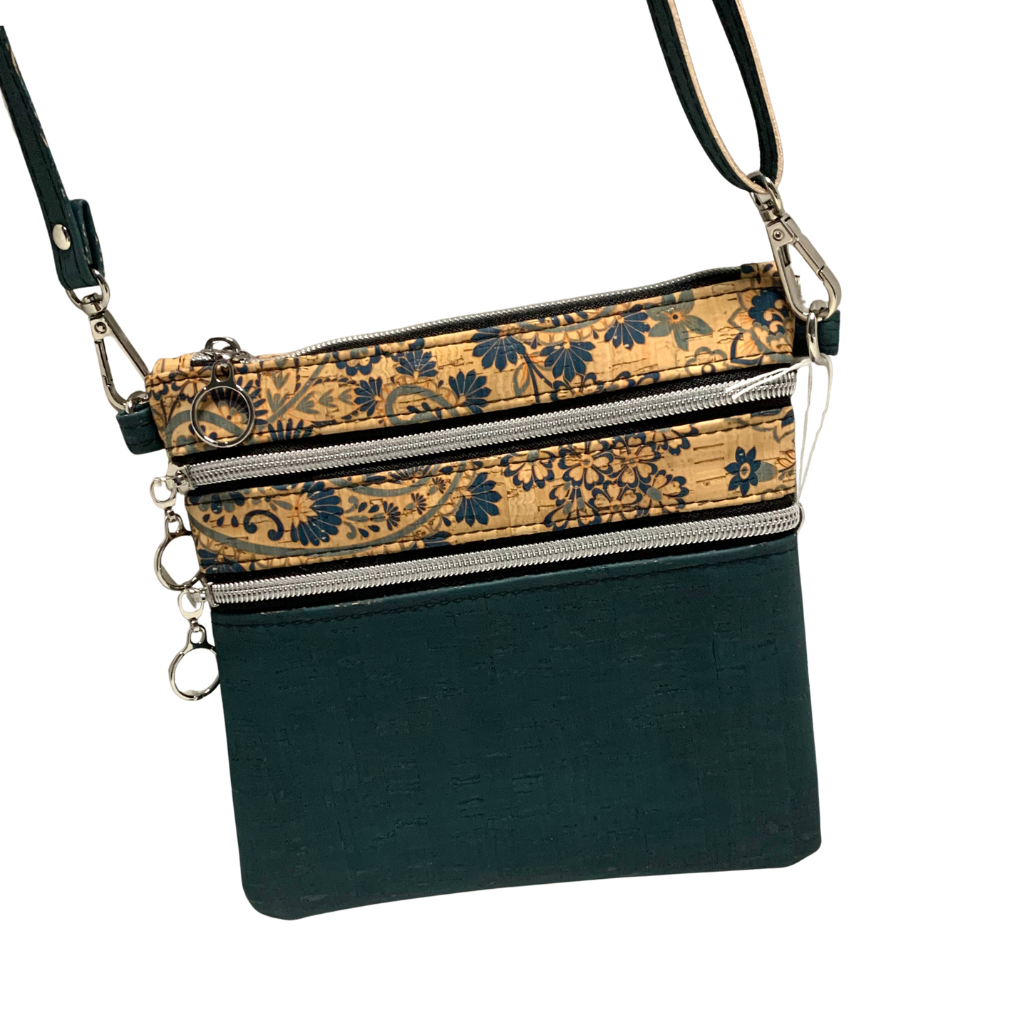 Zippy Crossbody - Jasper and Paisley Cork